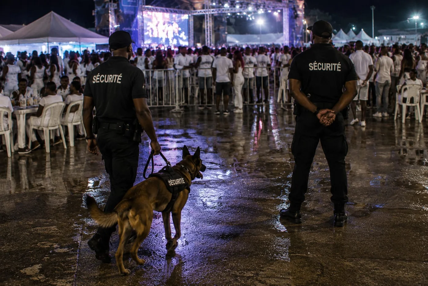 Binôme cynophile DDI levée de doute nocturne Guadeloupe