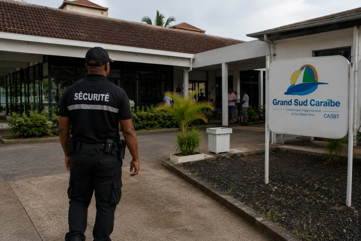 Agent DDI Sécurité Privée en mission de gardiennage pour la CASBT en Guadeloupe